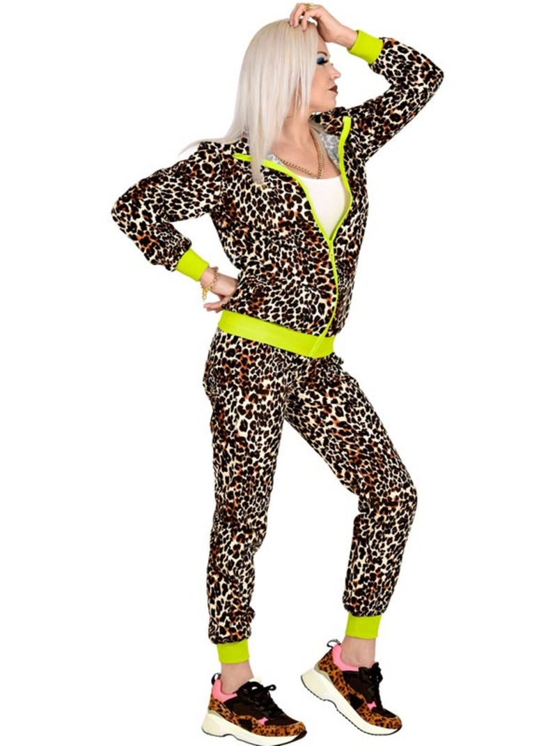 Disfraz de Chándal Leopardo Años 80 Multicolor - Kiabi