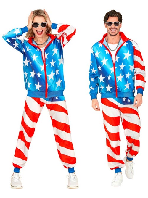Disfraz de Chándal Party Fashion USA neón - Kiabi