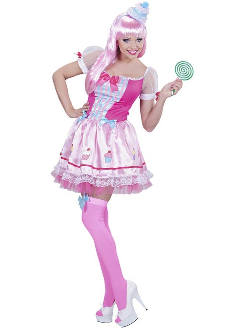 Disfraz de Chica Cupcake Multicolor - Kiabi