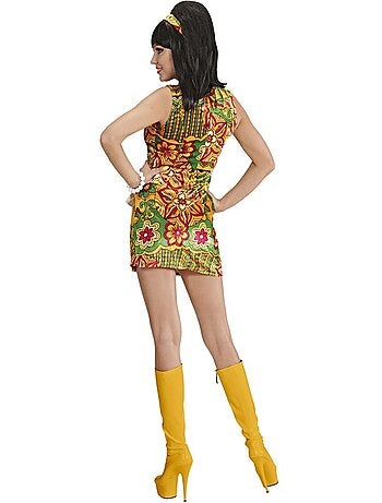 Disfraz de Chica de los Años 60 de terciopelo