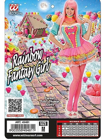 Disfraz de Chica Fantasía Arcoíris
