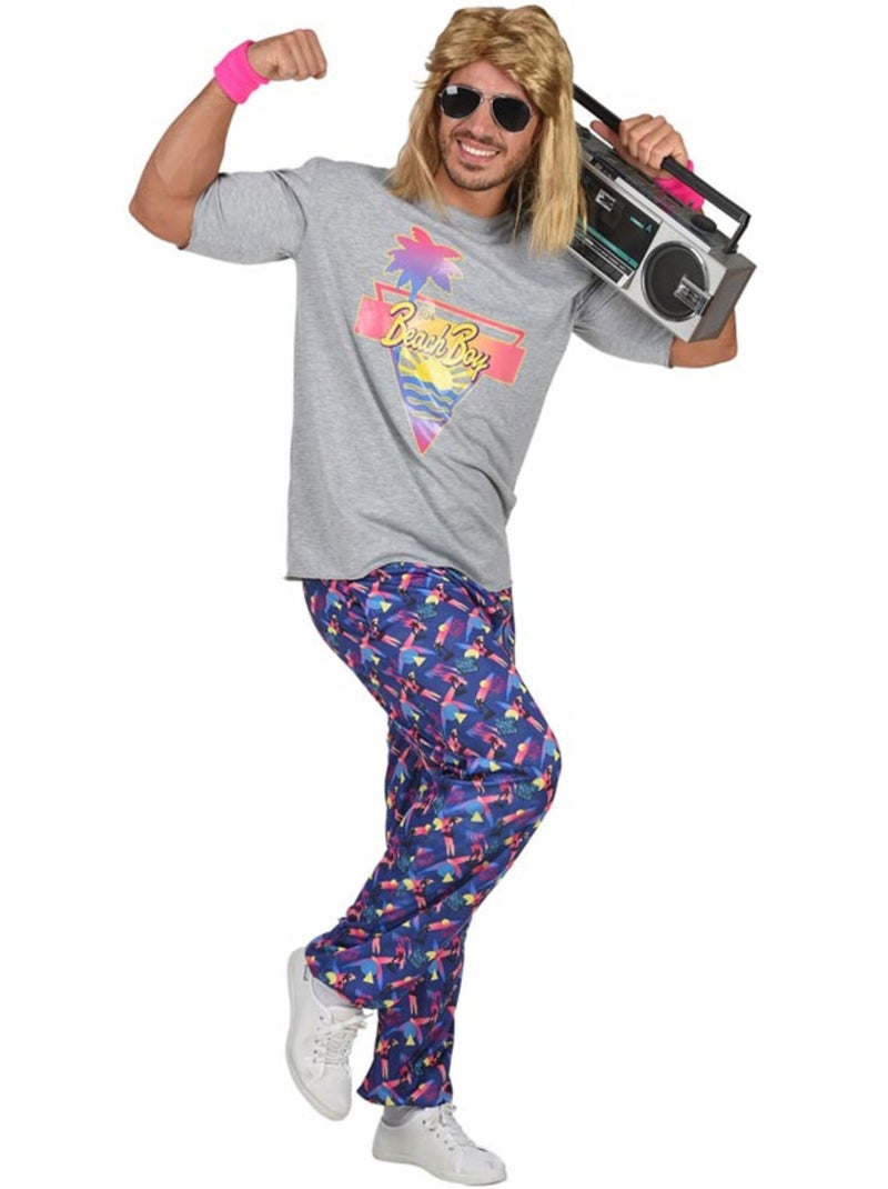 Disfraz de Chico Playera Años 80 Multicolor - Kiabi