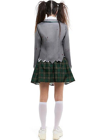 Disfraz de Colegiala Zombie con chaqueta