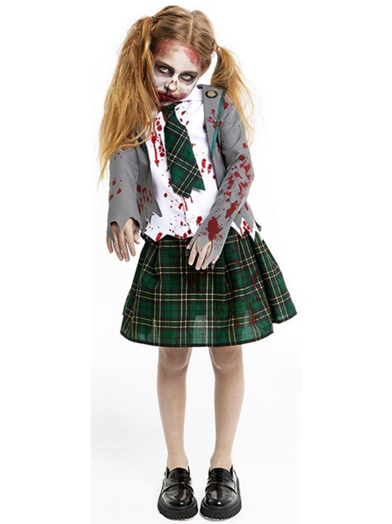 Disfraz de Colegiala Zombie con chaqueta Multicolor - Kiabi