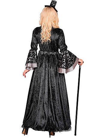 Disfraz de condesa vampiresa oscura para mujer