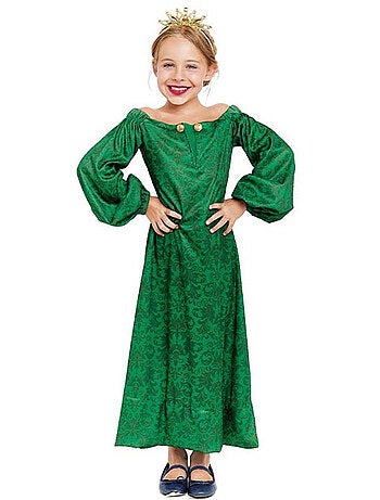 Disfraz de Dama Medieval estampado