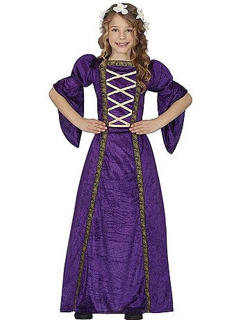 Disfraz de Dama Medieval púrpura