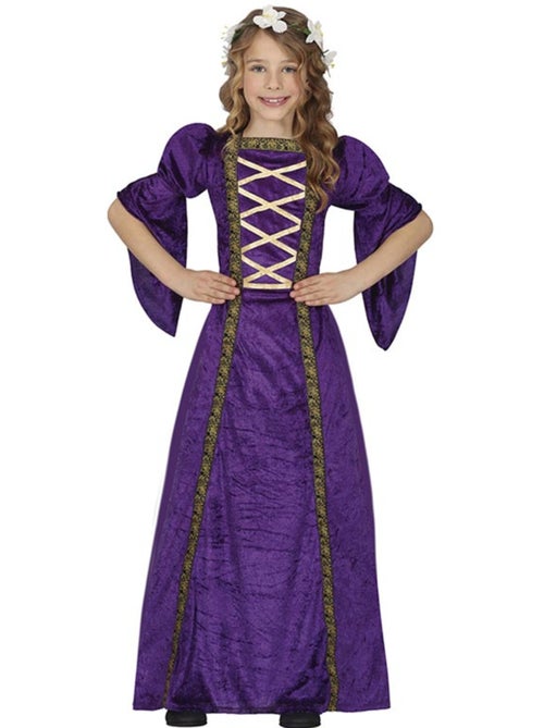 Disfraz de Dama Medieval púrpura - Kiabi
