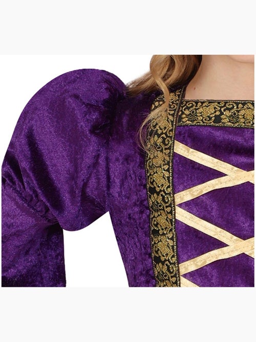 Disfraz de Dama Medieval púrpura - Kiabi