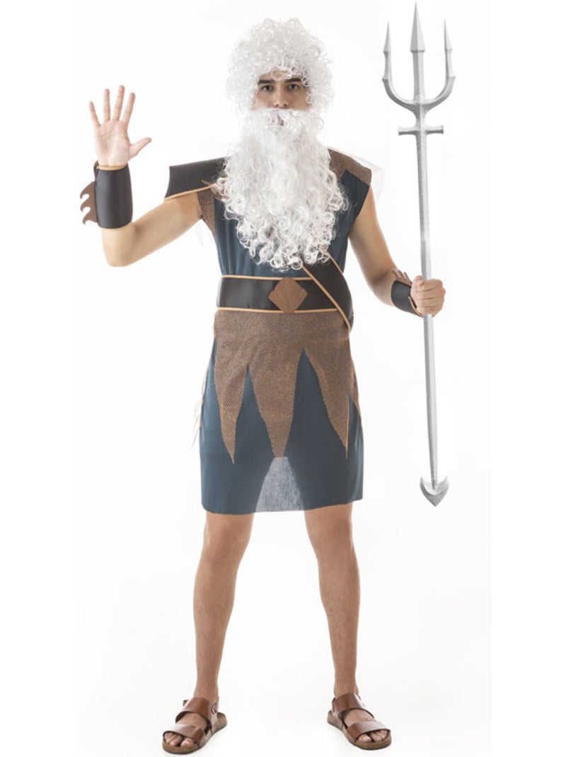 Disfraz de dios poseidón o neptuno para hombre Multicolor - Kiabi
