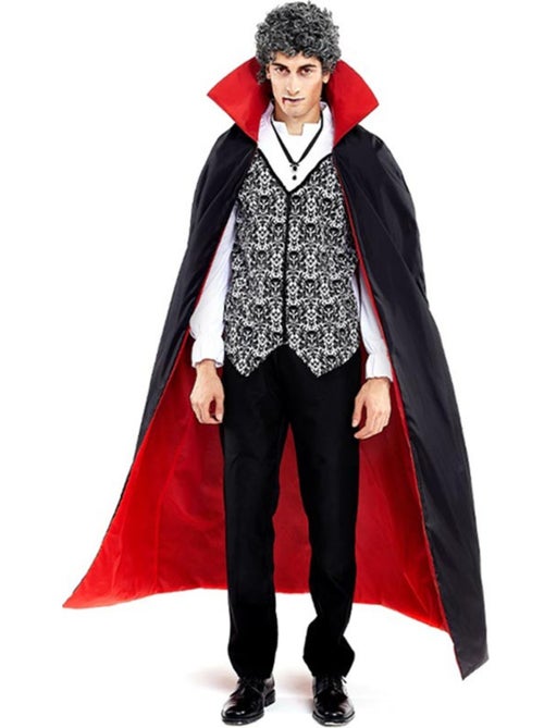 Disfraz de Drácula clásico con capa - Kiabi