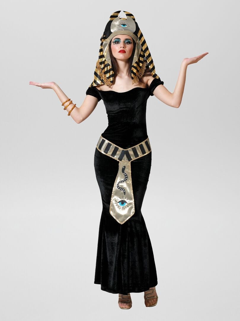 Disfraz de egipcia  - 3 piezas NEGRO - Kiabi