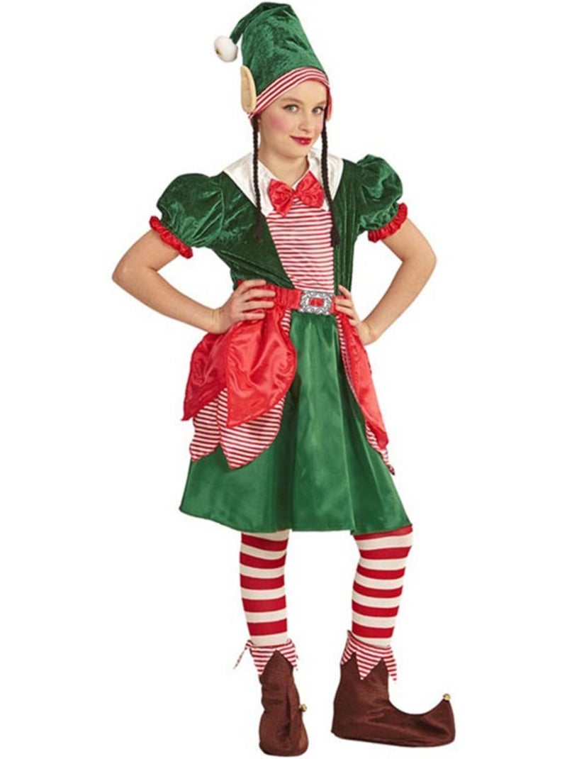 Disfraz de Elfa Ayudante de Papá Noel Multicolor - Kiabi