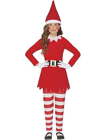 Disfraz de Elfa en el Estante de la Navidad