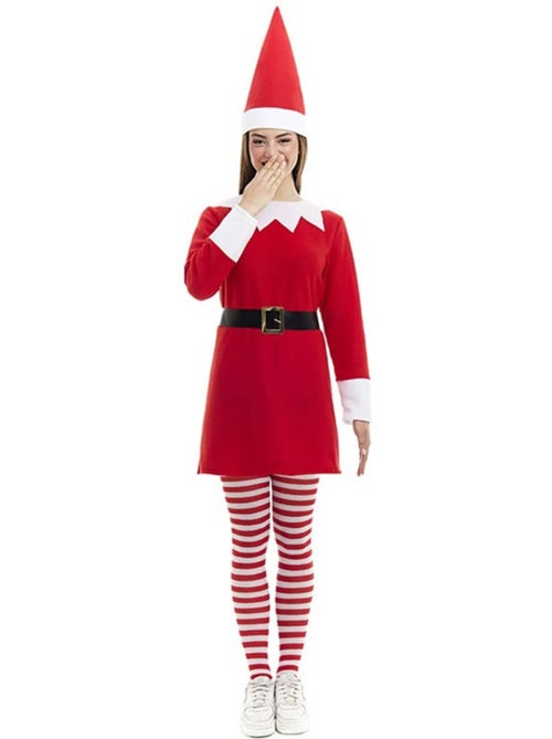 Disfraz de Elfa Polar en vestido con gorro - Kiabi