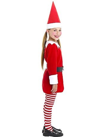 Disfraz de Elfa Polar en vestido con gorro