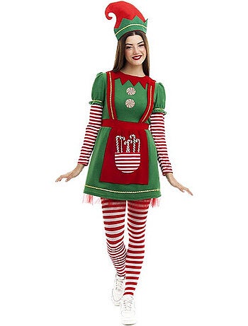 Disfraz de Elfa Polar en vestido