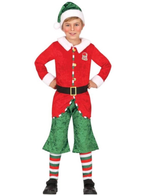 Disfraz de Elfo Ayudante de Santa con gorro - Kiabi