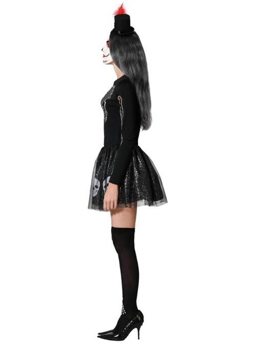 Disfraz de esqueleto brillo calaveras para mujer - Kiabi