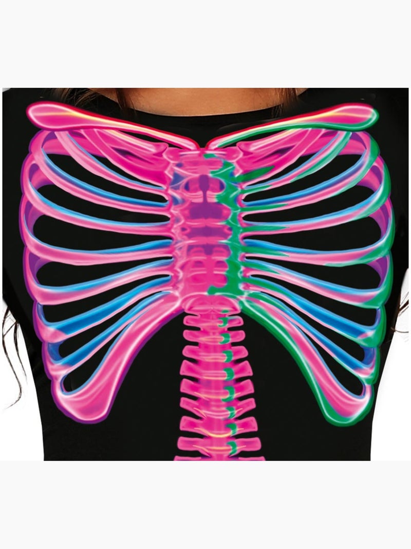 Disfraz de Esqueleto neón Multicolor - Kiabi
