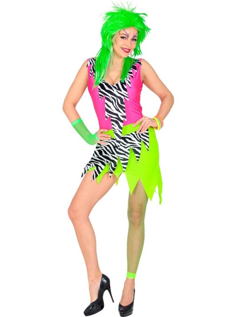 Disfraz de Estrella de Rock Años 80 Animal Print Multicolor - Kiabi