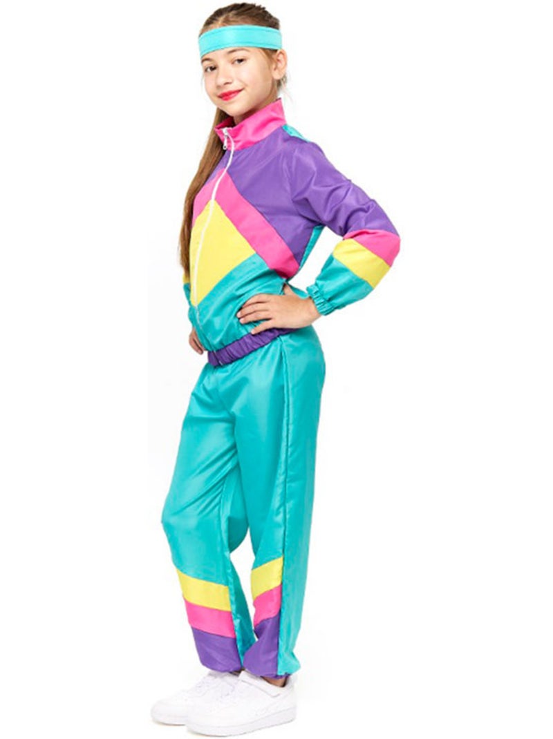 Disfraz de Gimnasta Chándal Retro Multicolor - Kiabi