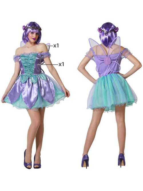 Disfraz de hada púrpura para mujer - Kiabi
