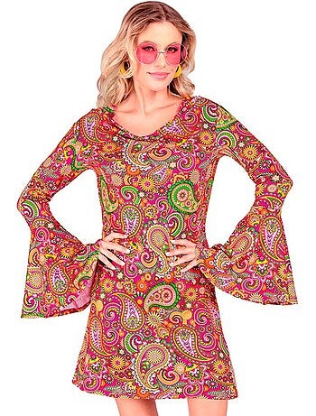 Disfraz de Hippie años 60 Fashion Paisley