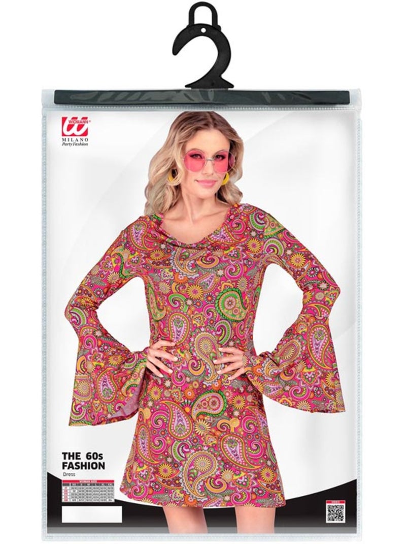Disfraz de Hippie años 60 Fashion Paisley Multicolor - Kiabi