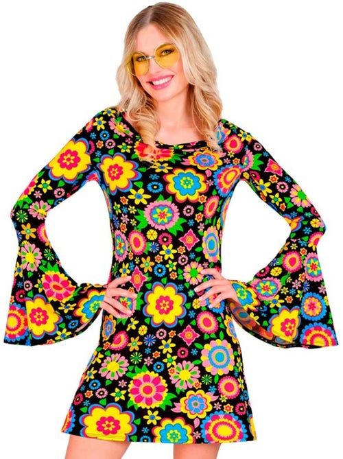 Disfraz de Hippie años 60 Flores Fashion - Kiabi