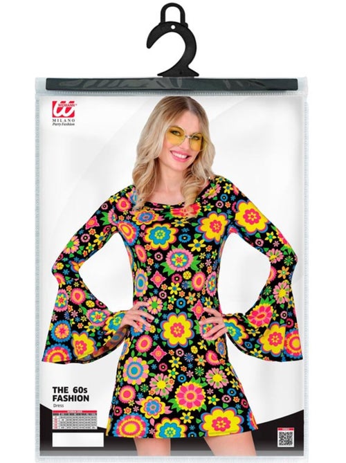 Disfraz de Hippie años 60 Flores Fashion - Kiabi