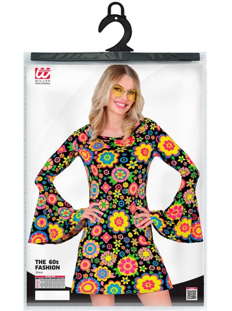 Disfraz de Hippie años 60 Flores Fashion Multicolor - Kiabi