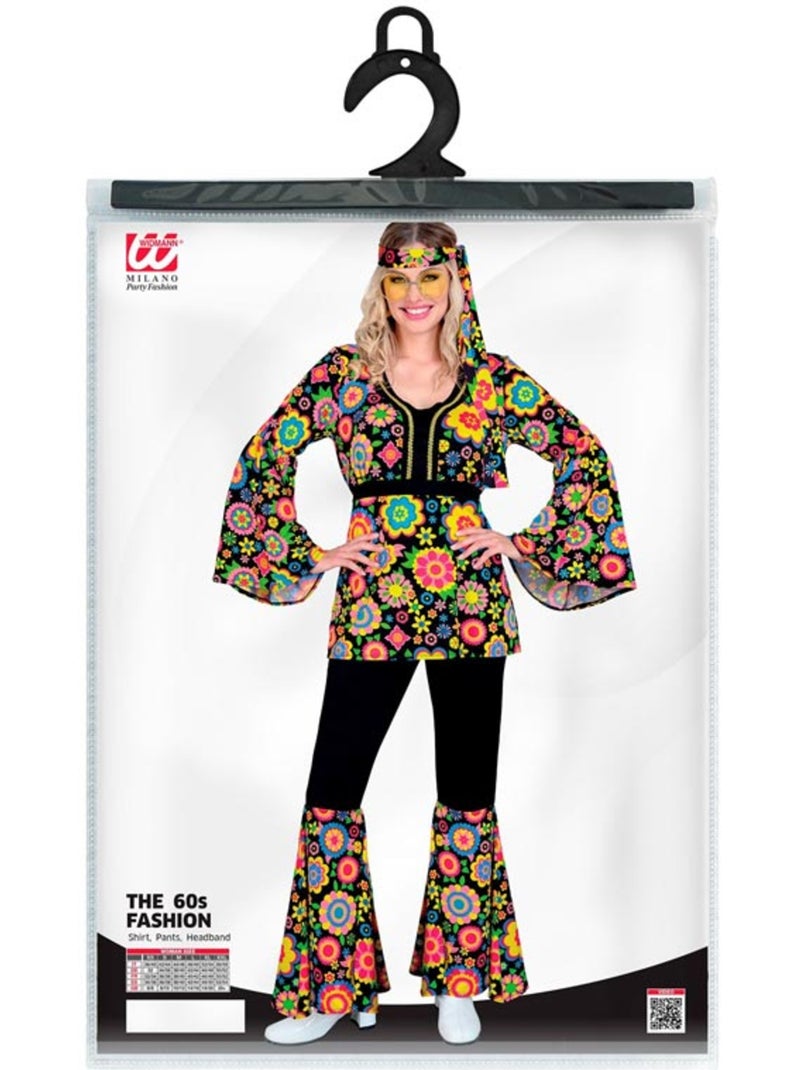 Disfraz de Hippie años 60 Flores y Mandalas Multicolor - Kiabi