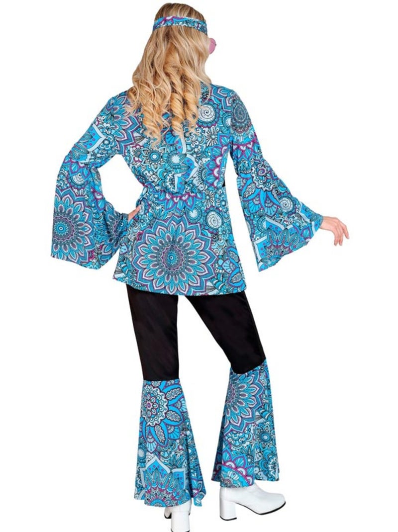 Disfraz de Hippie años 60 Mandala oscuro Multicolor - Kiabi