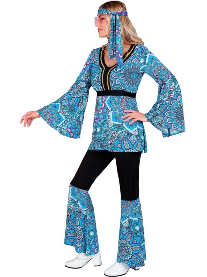 Disfraz de Hippie años 60 Mandala oscuro Multicolor - Kiabi
