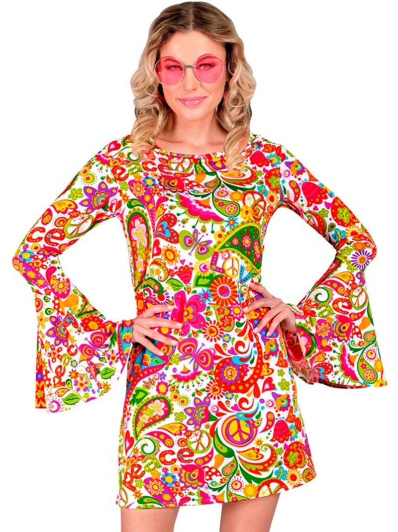 Disfraz de Hippie años 60 Multicolor - Kiabi