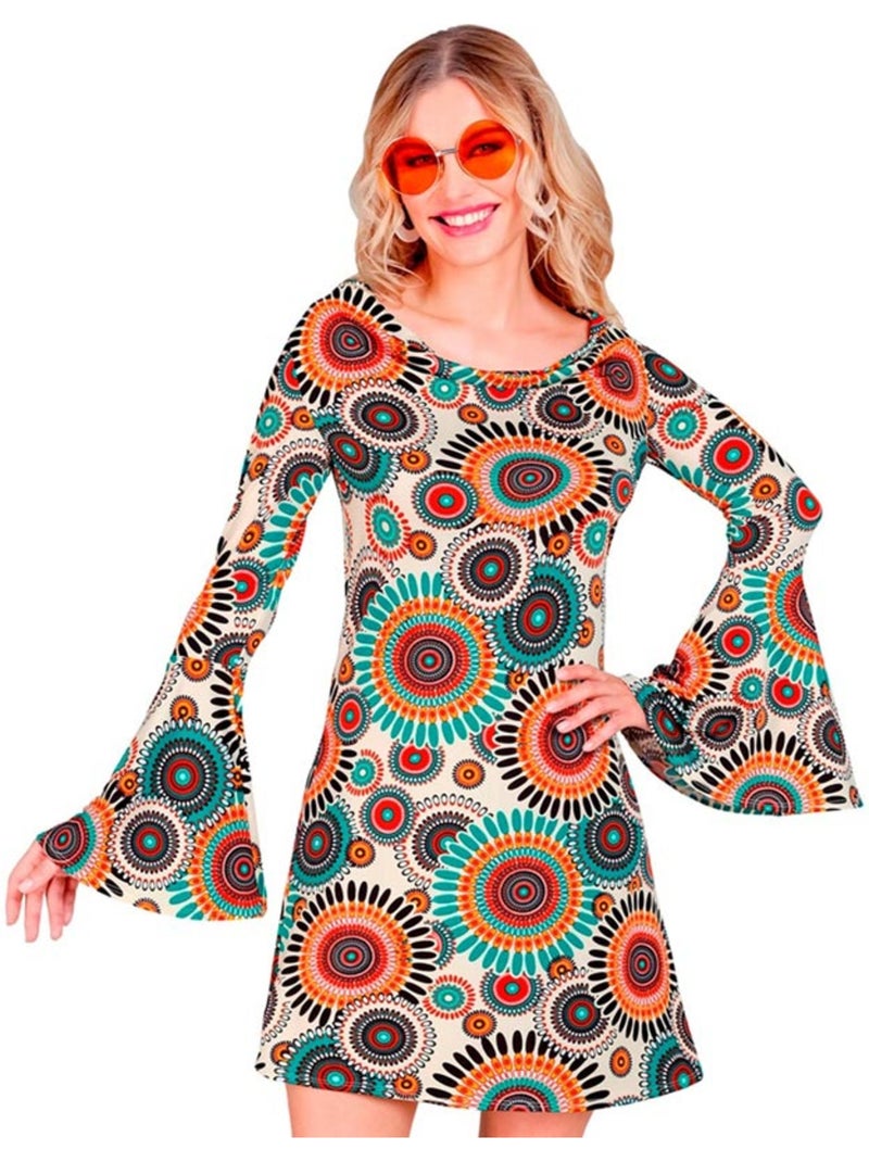 Disfraz de Hippie años 60 Vintage Multicolor - Kiabi
