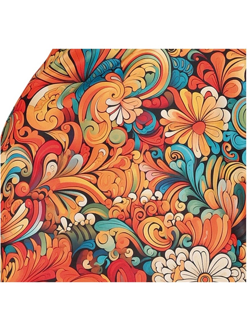 Disfraz de Hippie Años 70 floral Multicolor - Kiabi