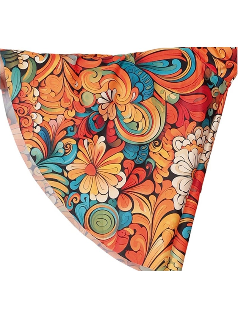 Disfraz de Hippie Años 70 floral Multicolor - Kiabi