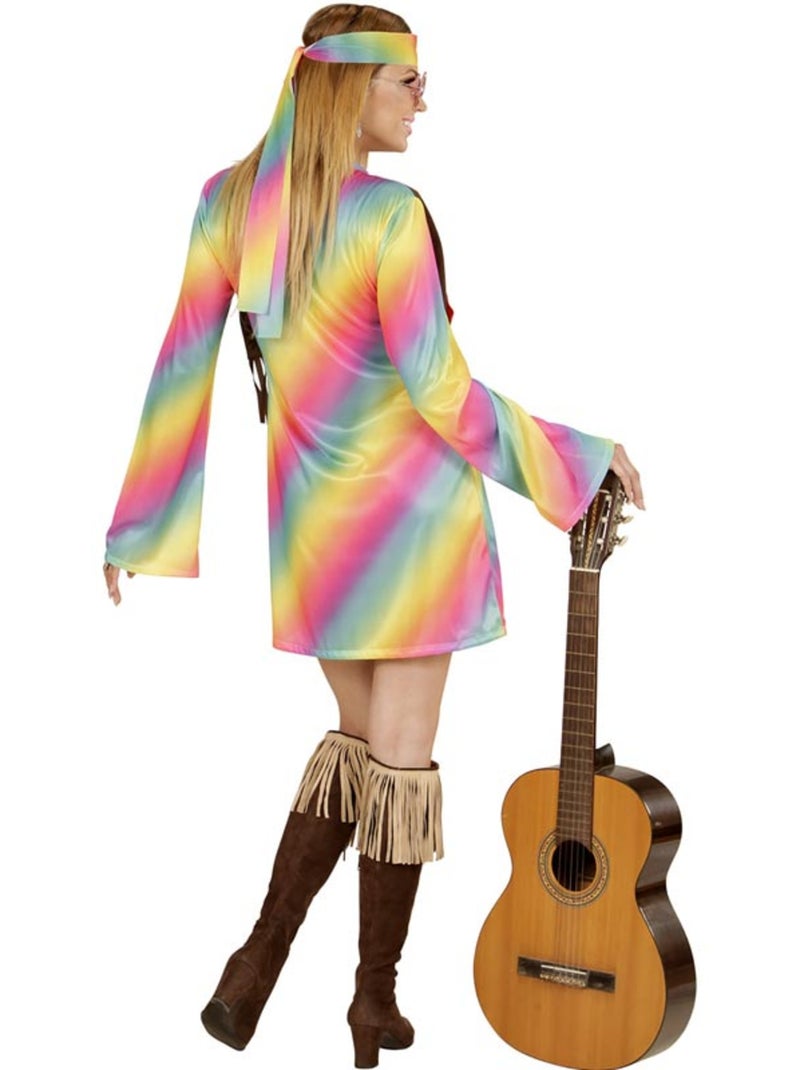 Disfraz de Hippie Arcoíris Multicolor - Kiabi