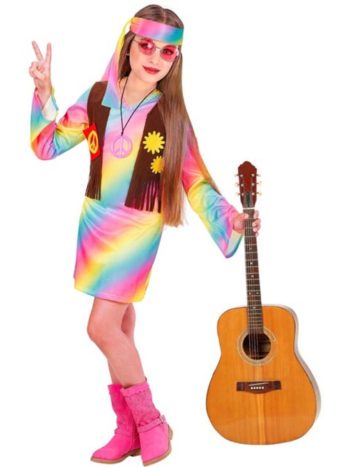 Disfraz de Hippie Arcoíris - Kiabi