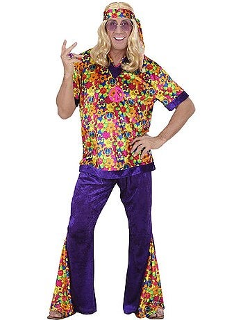 Disfraz de Hippie Campana de terciopelo