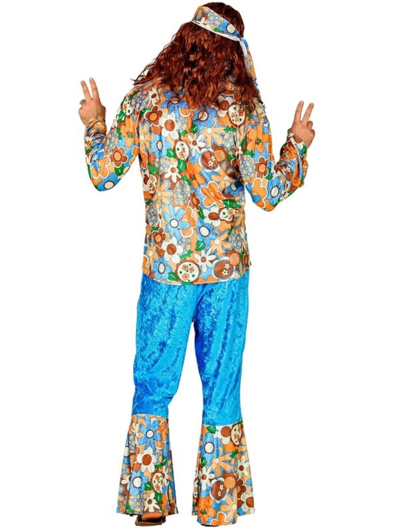 Disfraz de Hippie de terciopelo Multicolor - Kiabi
