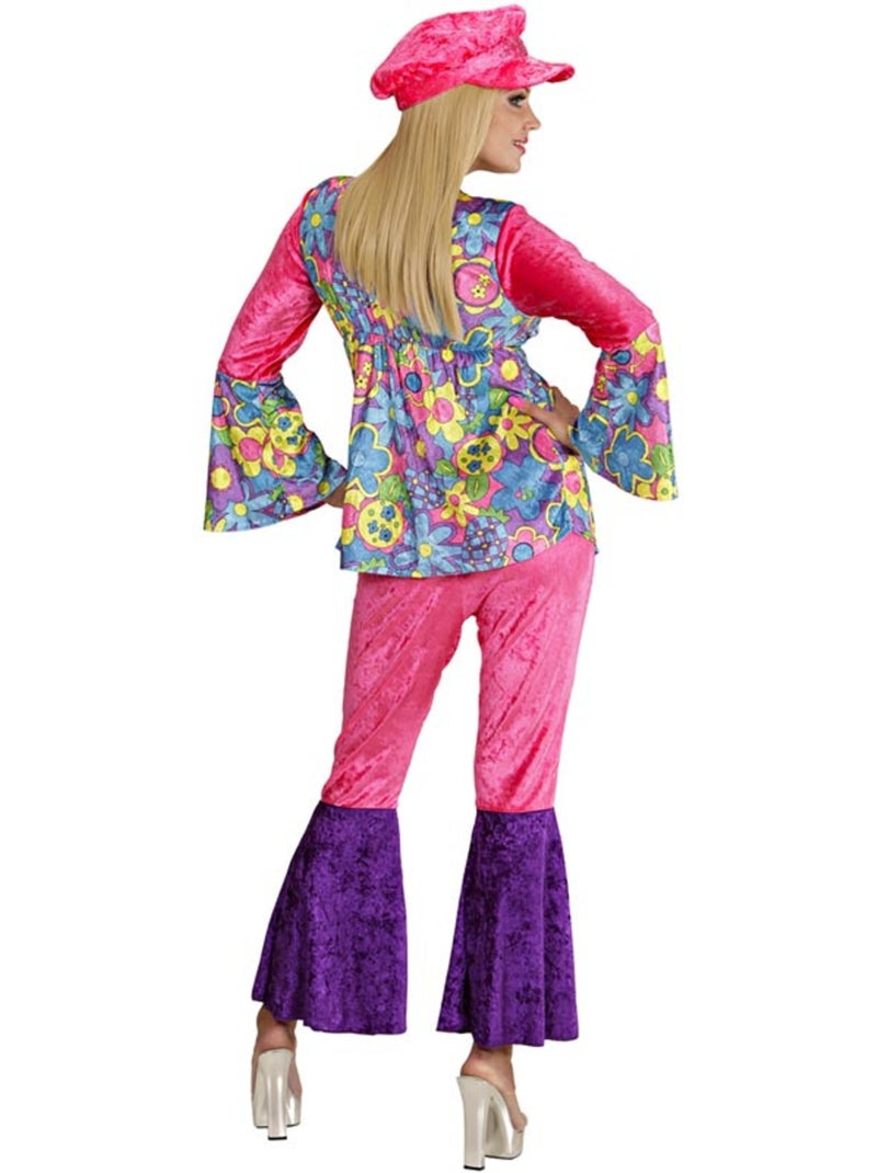 Disfraz de Hippie de terciopelo Multicolor - Kiabi