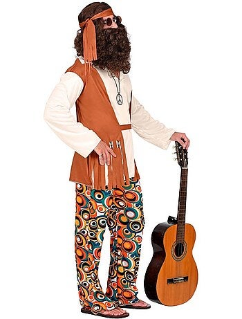 Disfraz de Hippie flecos largos