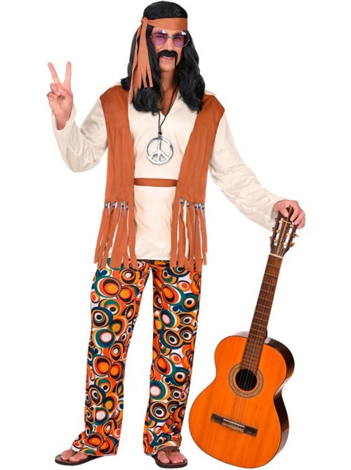 Disfraz de Hippie flecos largos - Kiabi