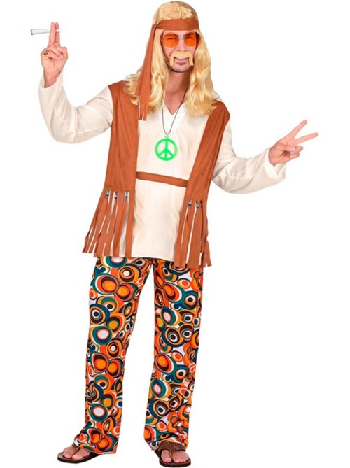 Disfraz de Hippie flecos largos - Kiabi