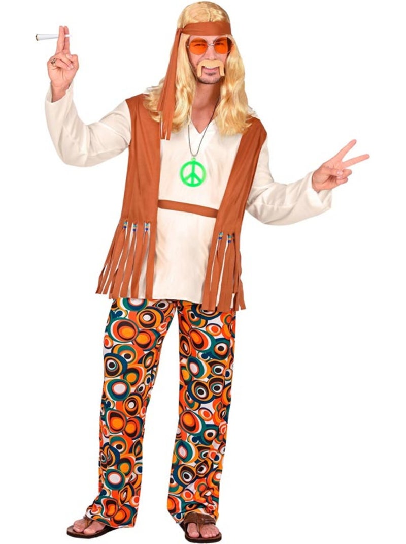 Disfraz de Hippie flecos largos Multicolor - Kiabi
