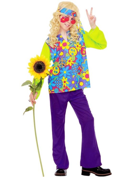 Disfraz de Hippie Floral - Kiabi