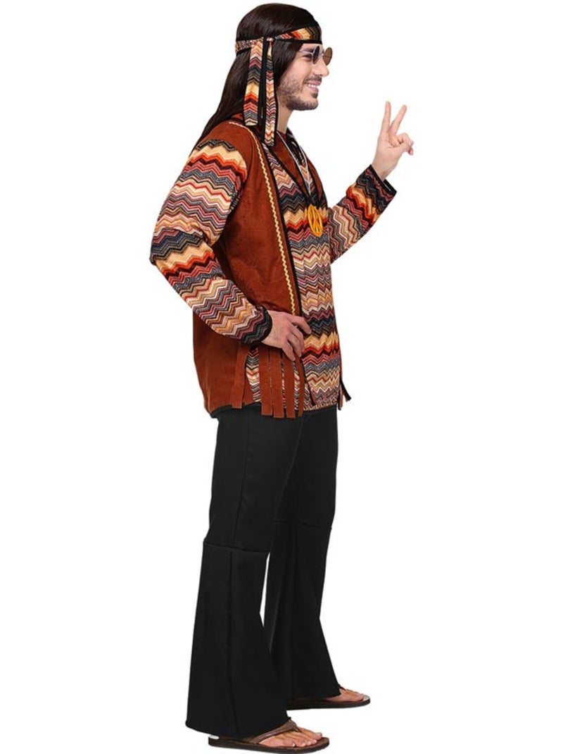 Disfraz de Hippie franjas de colores Multicolor - Kiabi